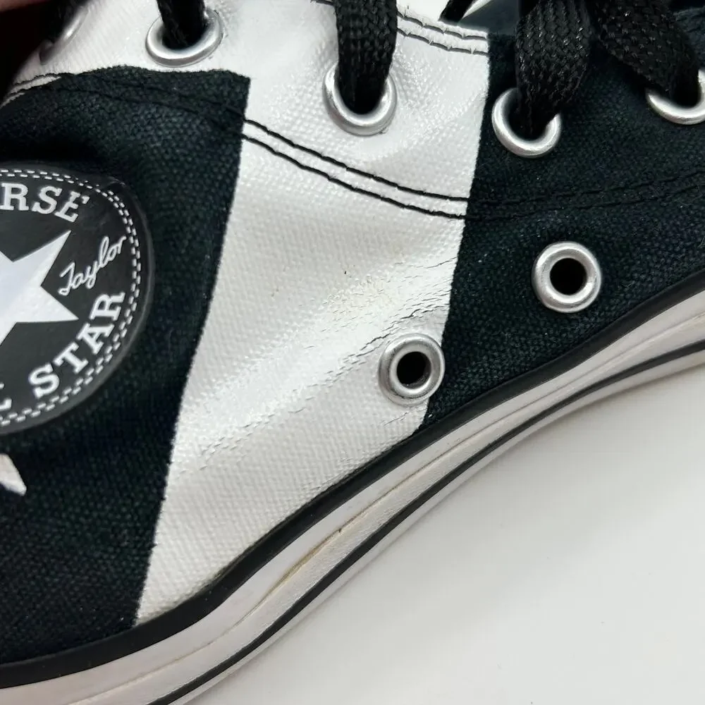 Converse Chuck Taylor All Star Junior Shoes US 1 Black/White Lace-Up Sneakers